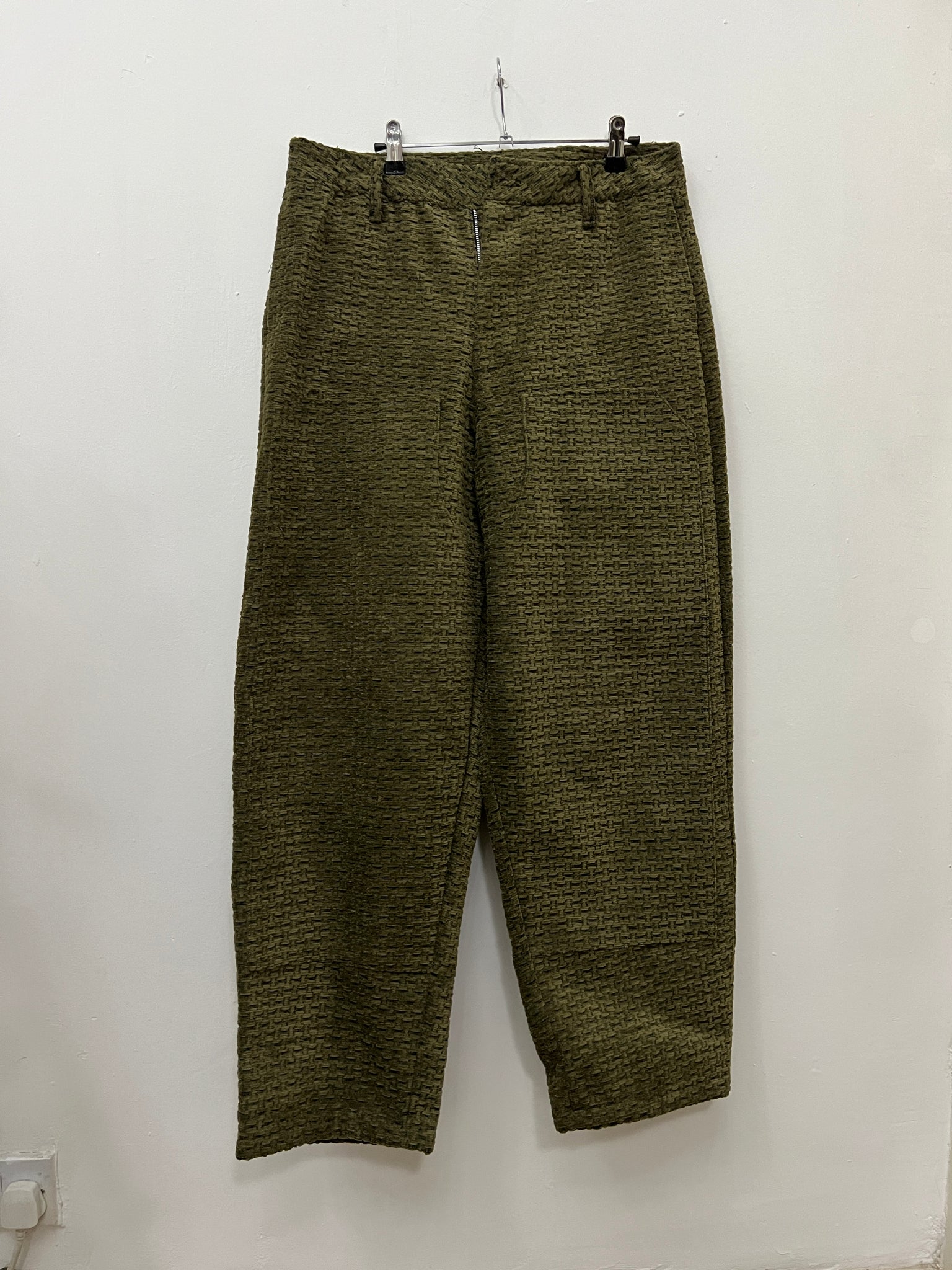 runway sample trousers - pattern velvet