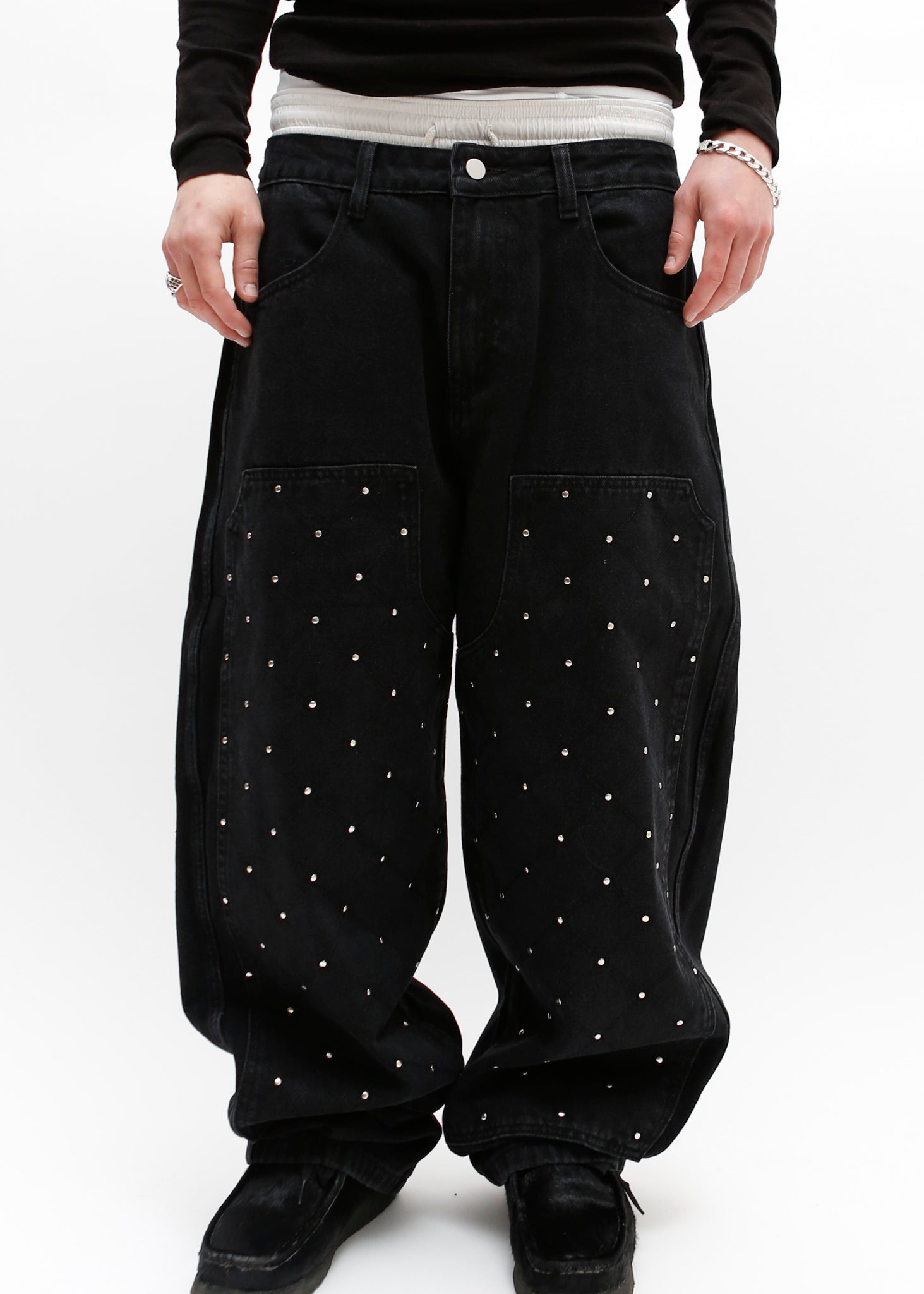 AETHER PANTS - STUDDED DOUBLE KNEE