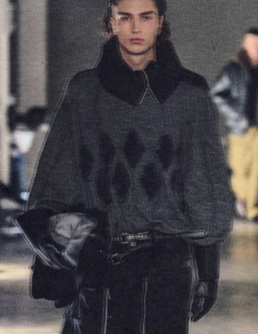 runway piece reworked jumper grey