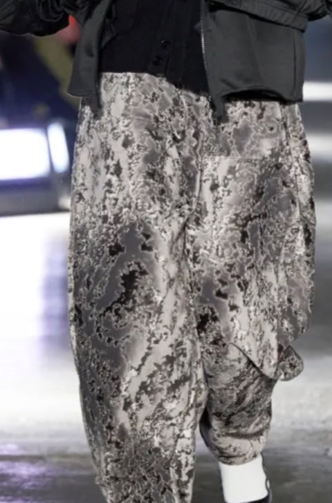 runway sample trousers - velvet wash